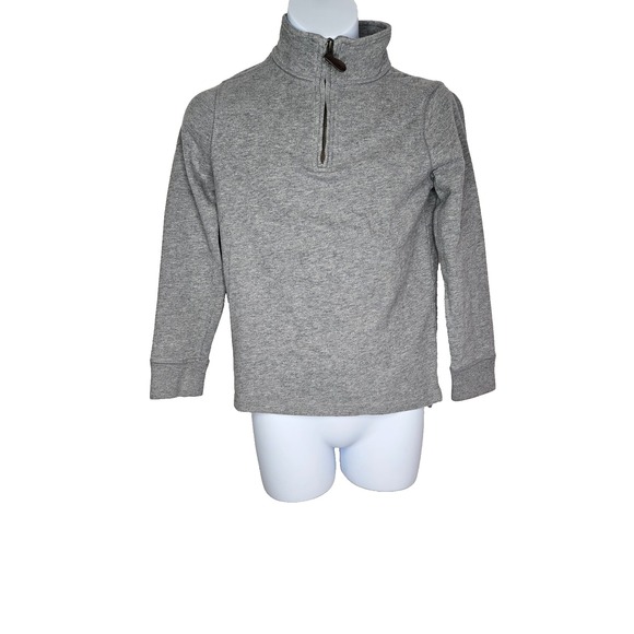 Crewcuts Other - Crewcuts Kids Half Zip Pullover Gray Cotton Sweater Size‎ 8  Minimalist Cozy